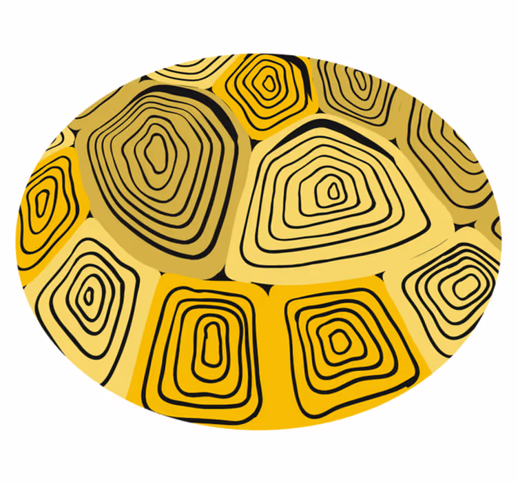 Concentric Abstraction geometric vinyl carpet - TenStickers