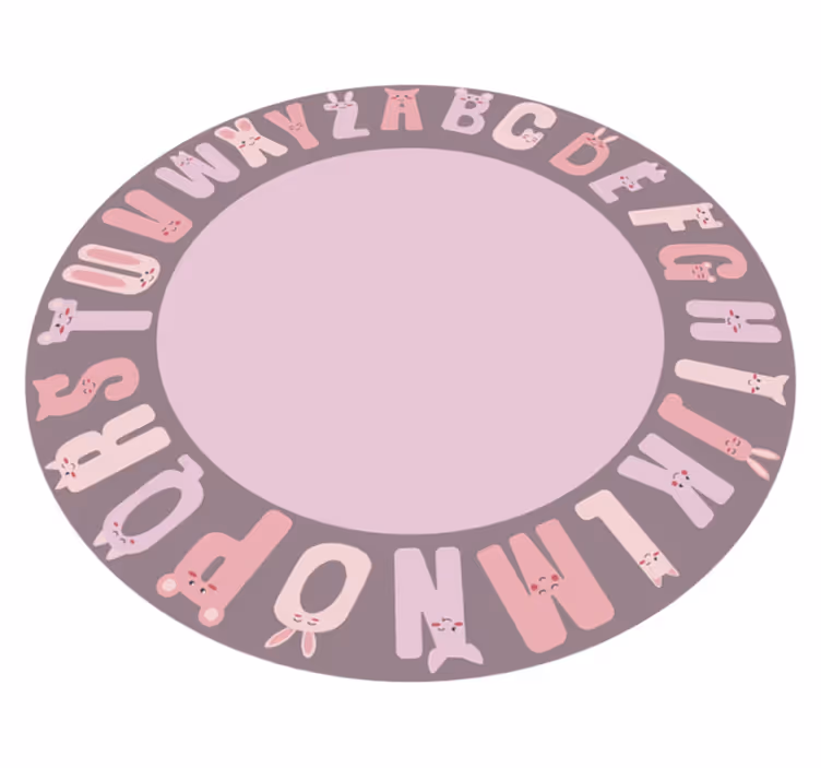 Alphabet vinyl carpet for learning letters - TenStickers
