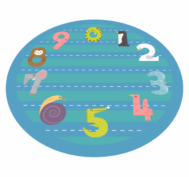 Circular Racetrack kids vinyl carpet - TenStickers