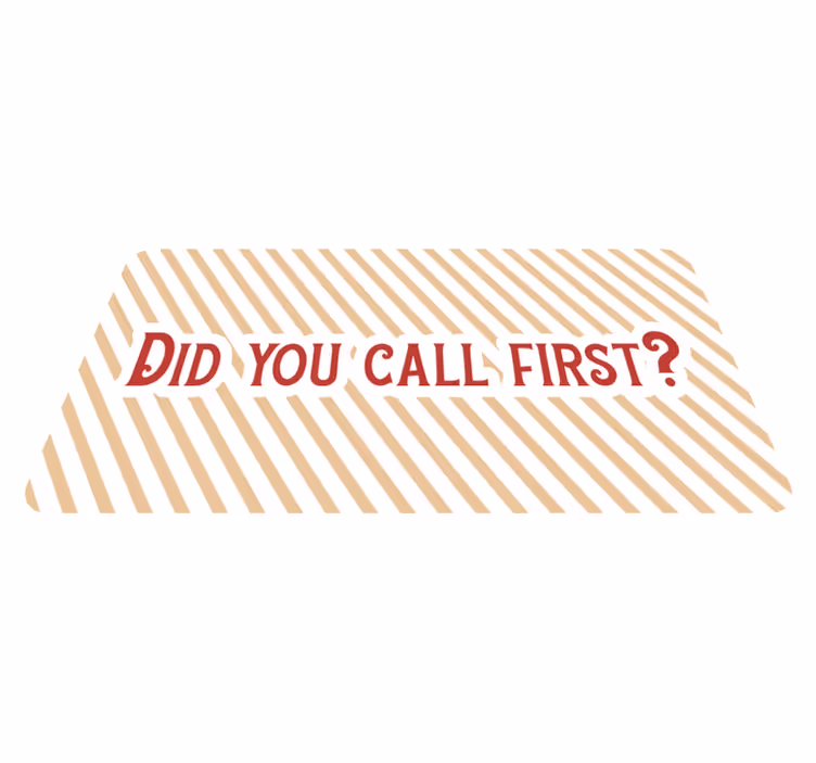 Call First Inquiry custom vinyl carpet - TenStickers