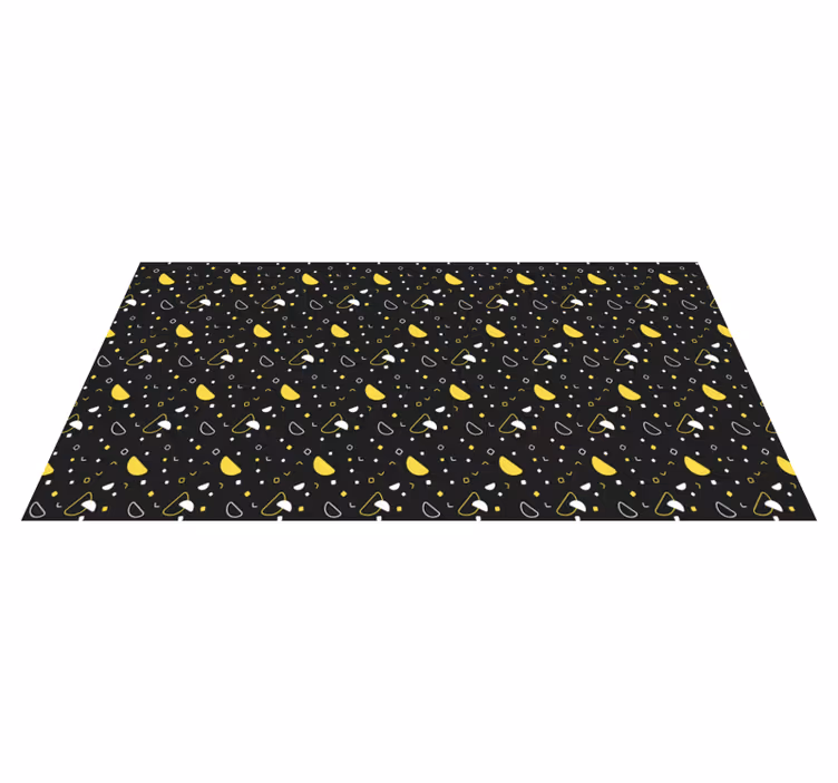 Geometric Lemon Pattern striped vinyl carpet - TenStickers