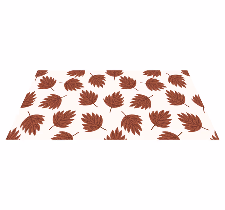 Autumn Leaves Pattern floral vinyl carpet - TenStickers