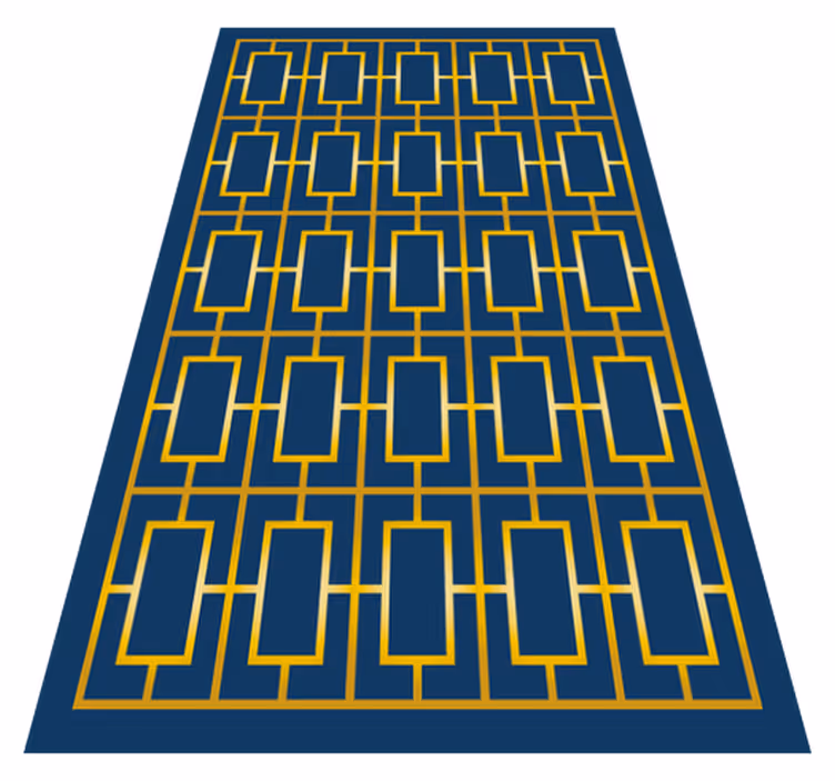 Geometric vinyl carpet geometric elegance - TenStickers