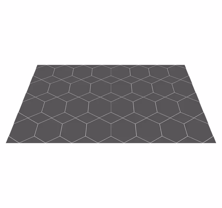 Hexagonal Tiles tile vinyl carpet - TenStickers