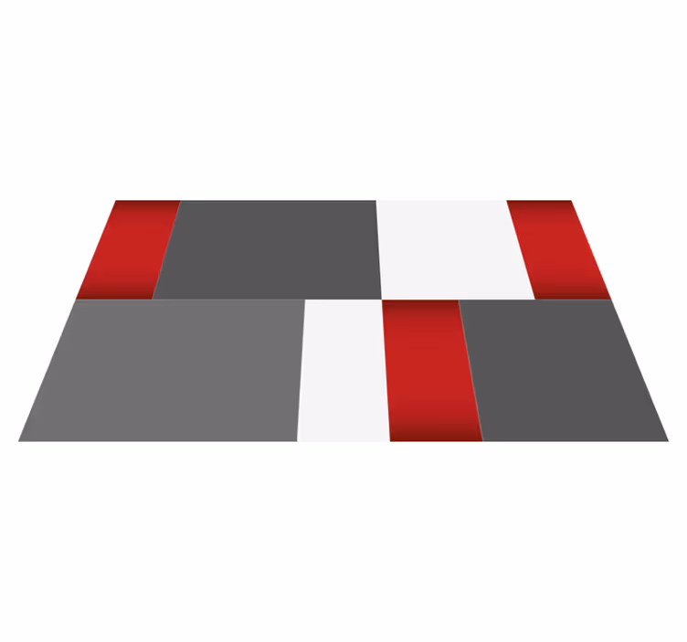 Sleek Cubes minimalist vinyl carpet - TenStickers