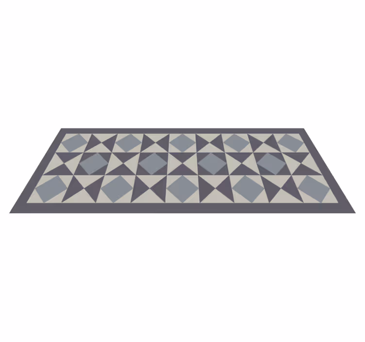 Geometric vinyl carpet geometric shapes showcase - TenStickers