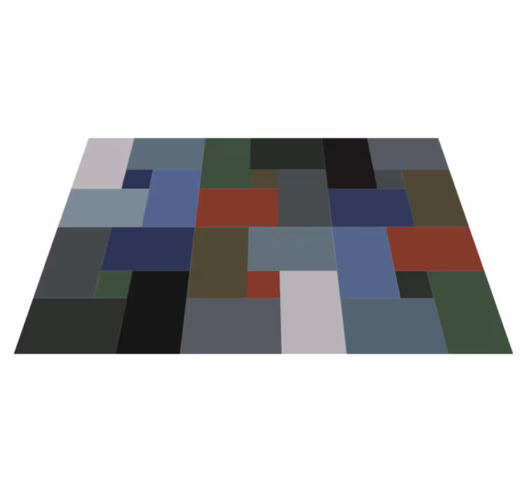 Geometric Shapes geometric vinyl carpet - TenStickers