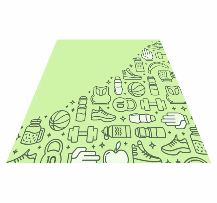 Fitness Paraphernalia kids vinyl carpet - TenStickers