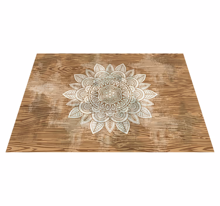 Mandala vinyl carpet mandala focal point - TenStickers