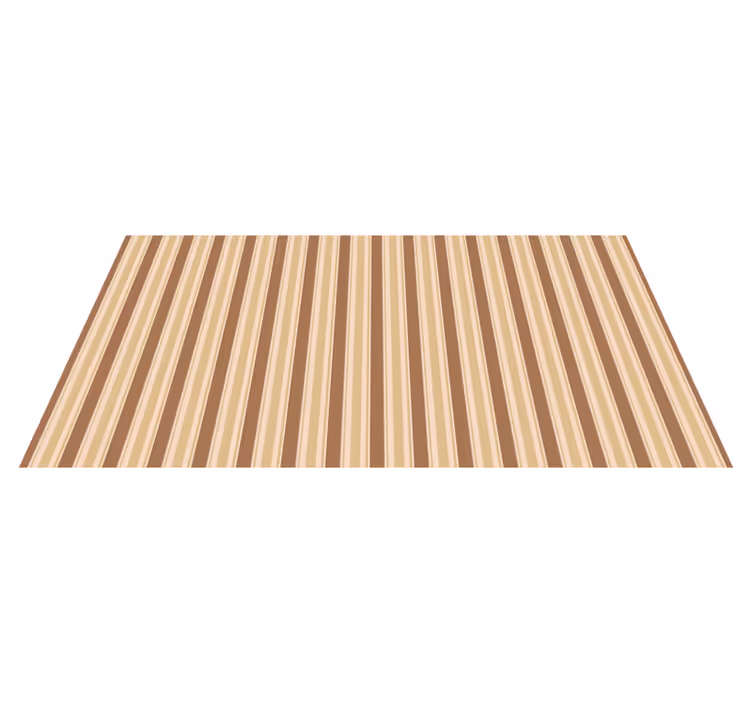 Brown striped pattern living room vinyl carpet - TenStickers