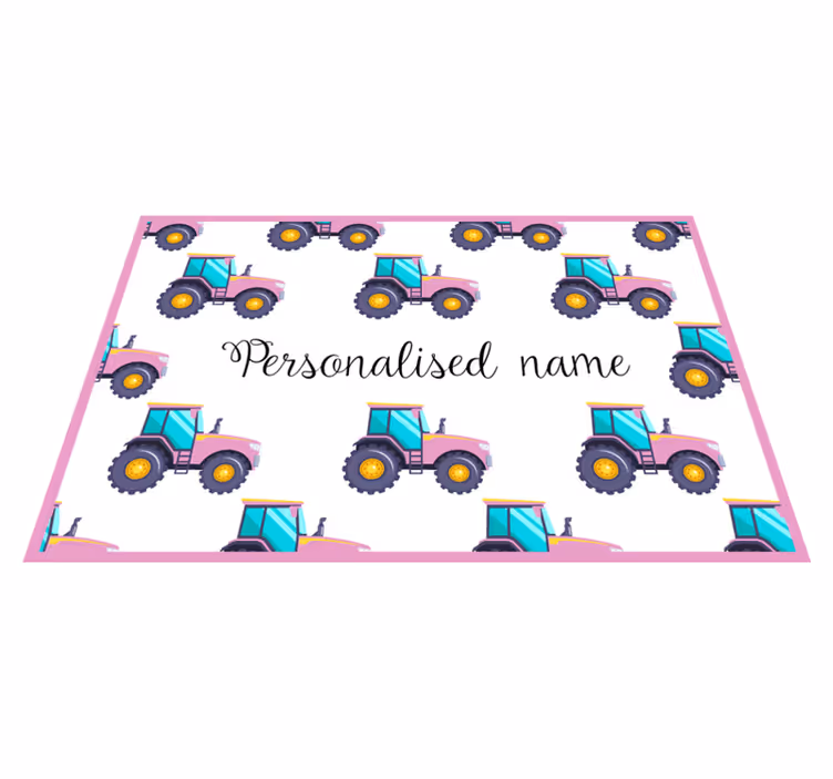 Customizable Tractor custom vinyl carpet - TenStickers