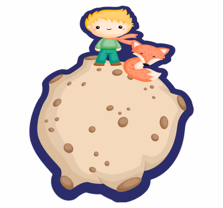Cartoon Space Explorer kids vinyl carpet - TenStickers