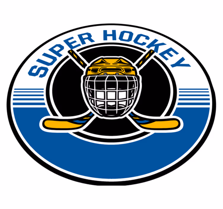 Hockey Emblem game vinyl carpet - TenStickers
