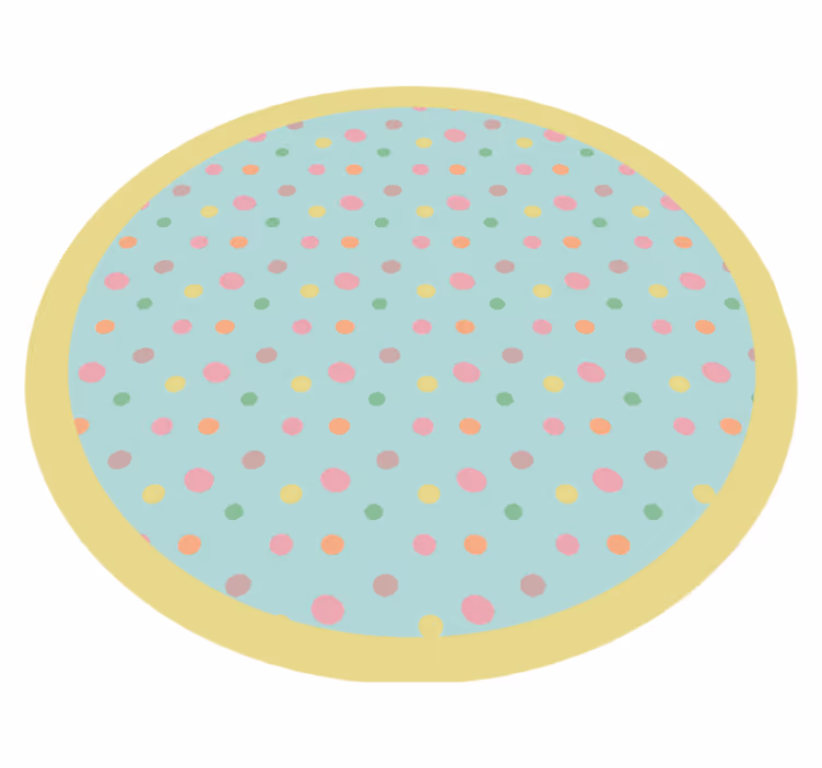 Vibrant Spotty Dots living room vinyl carpet - TenStickers