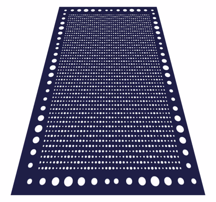 Polka Dot Elegance striped vinyl carpet - TenStickers