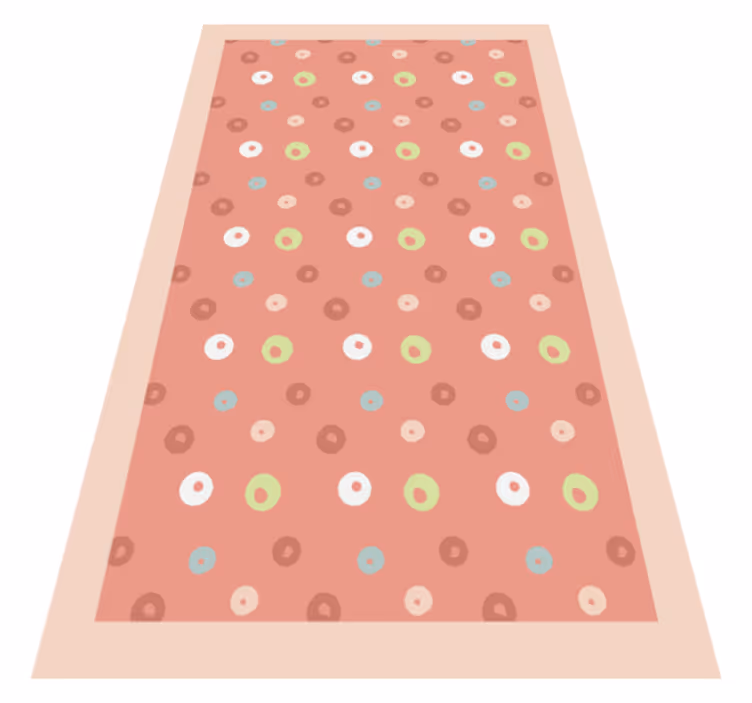 Colourful Polka Dot vinyl runner - TenStickers