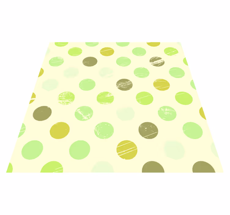 Polka Dot Harmony geometric vinyl carpet - TenStickers