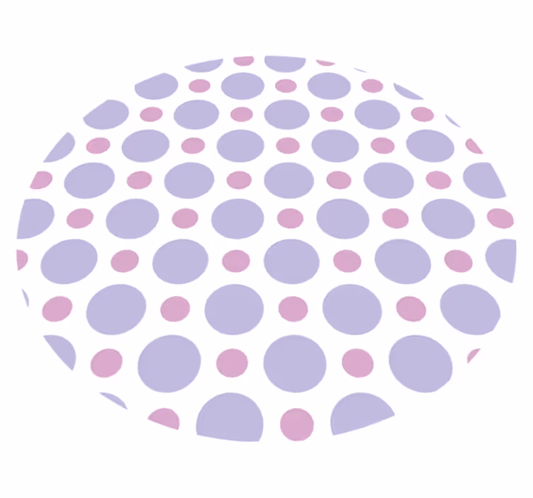 Circular Dot Pattern striped vinyl carpet - TenStickers