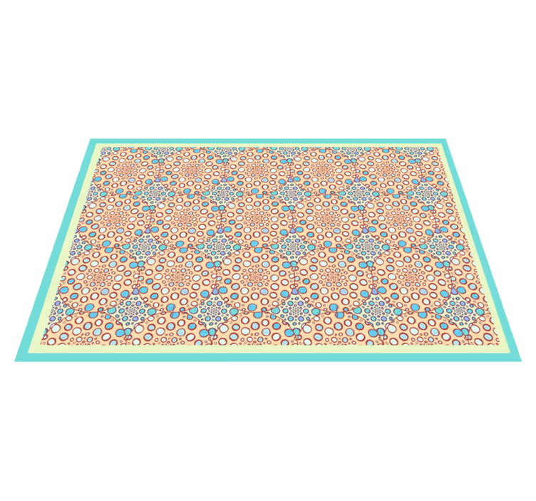 Graceful botanical print bedroom vinyl carpet - TenStickers