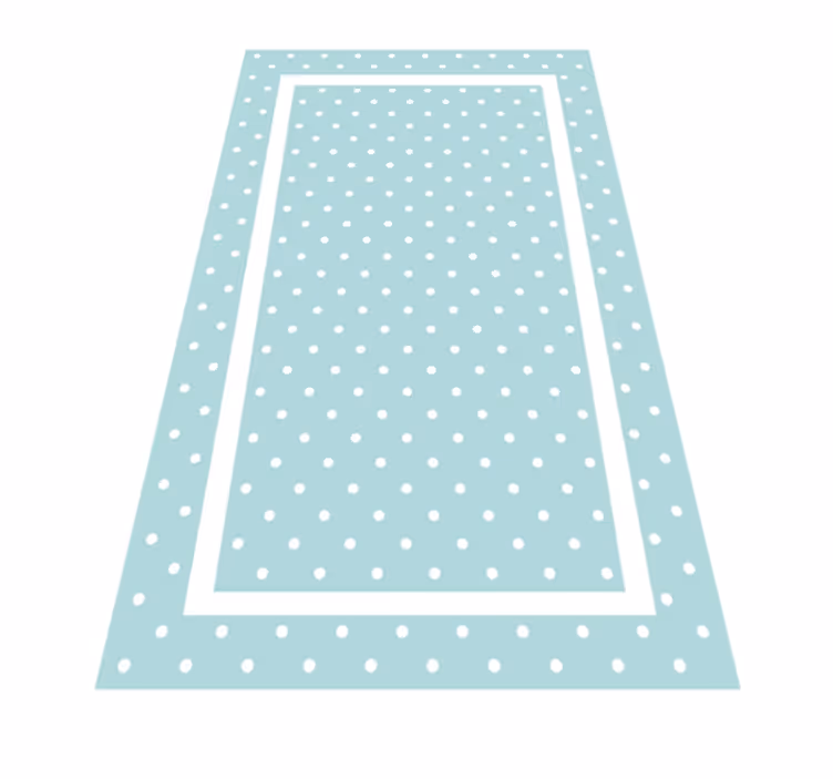 Polka Dot Simplicity bedroom vinyl carpet - TenStickers