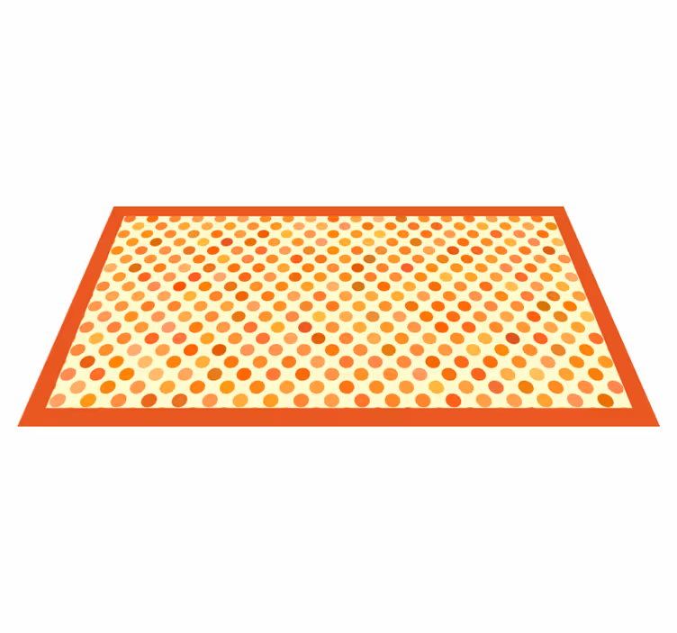 Polka Dotted Arrays striped vinyl carpet - TenStickers