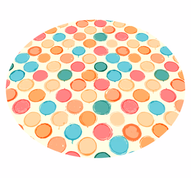 Circular Array geometric vinyl carpet - TenStickers