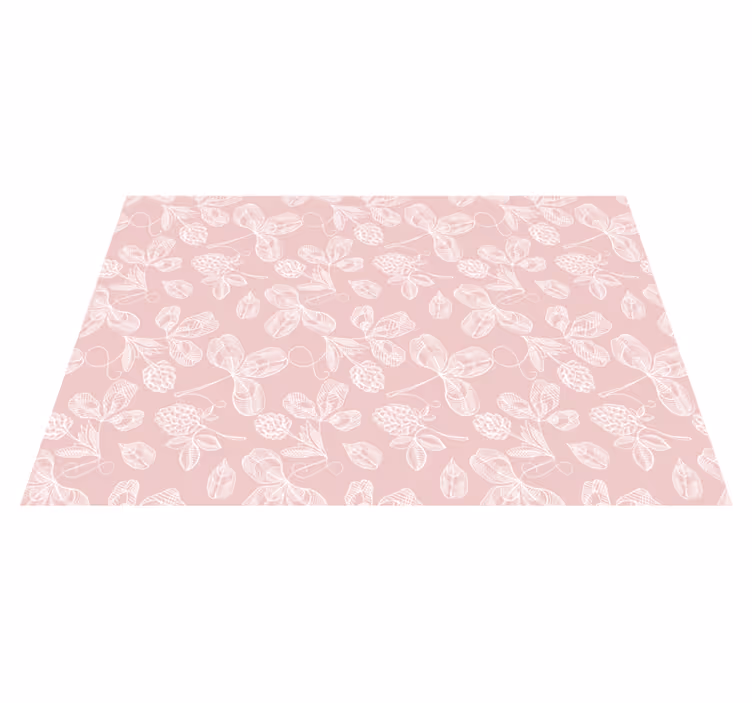 Botanical Sketches floral vinyl carpet - TenStickers