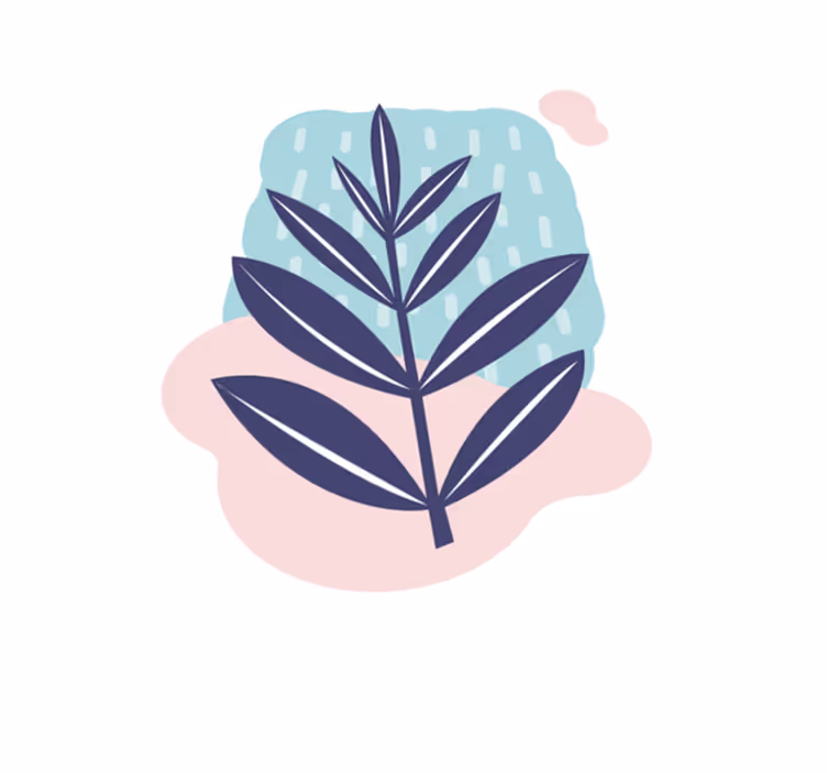 Aquarella rain plant nature vinyl carpet - TenStickers