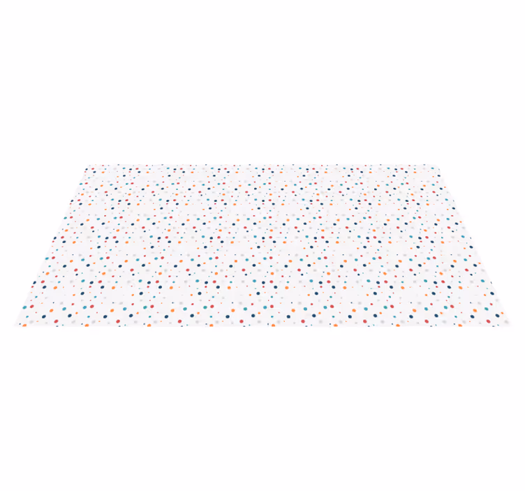Polka Dot Fun kids vinyl carpet - TenStickers