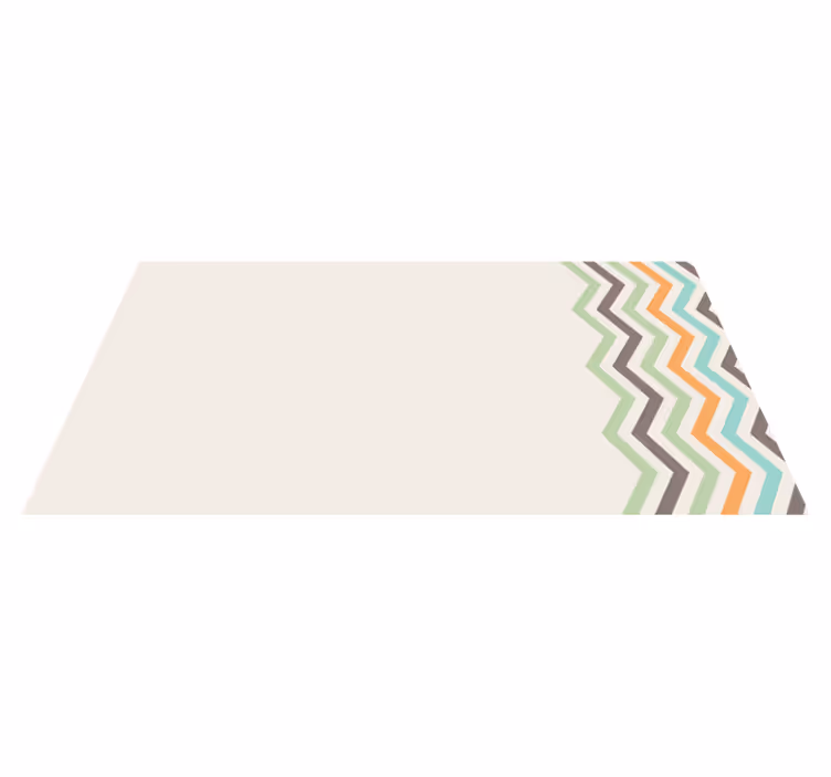 Chevron Pattern Style striped vinyl carpet - TenStickers