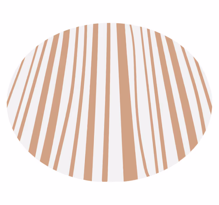 Soft Striped Elegance circular vinyl carpet - TenStickers