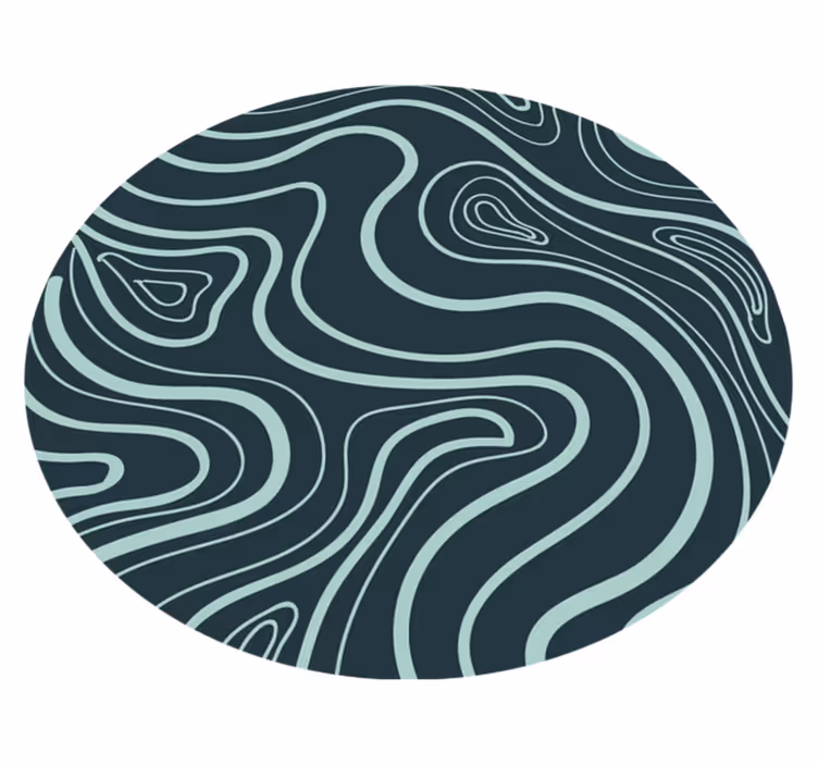 Topographic Contours texture vinyl carpet - TenStickers