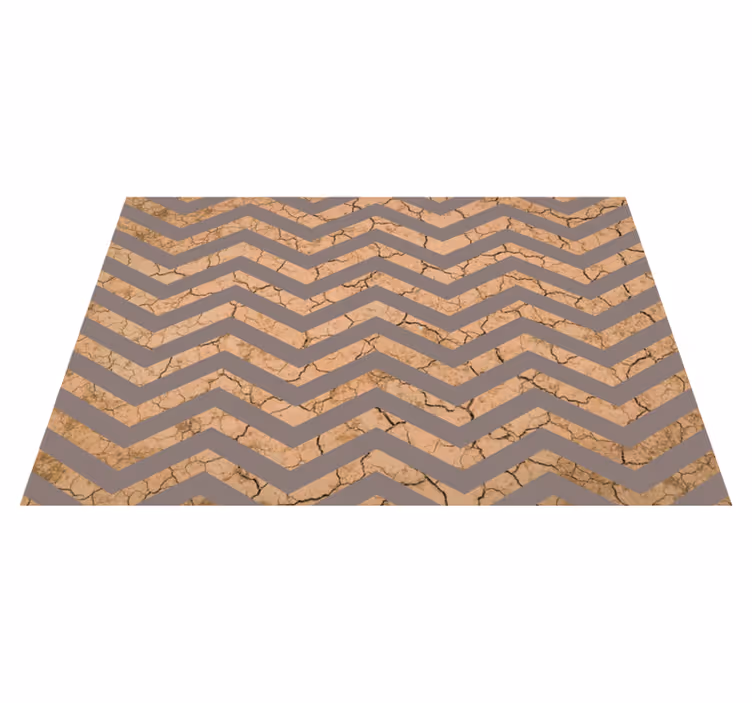 Chevron Broken Surface texture vinyl carpet - TenStickers