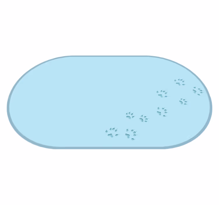 Paw Imprint Trails animal vinyl carpet - TenStickers