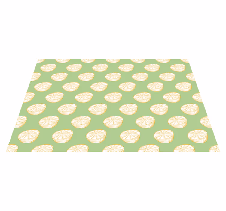 Citrus Slice Illustration kitchen vinyl carpet - TenStickers