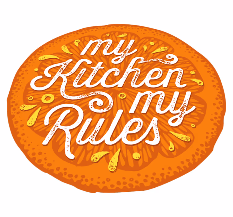 My Kitchen Rules custom vinyl carpet - TenStickers