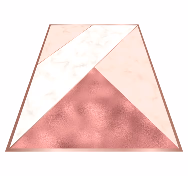 Triangular marble bedroom vinyl carpet - TenStickers