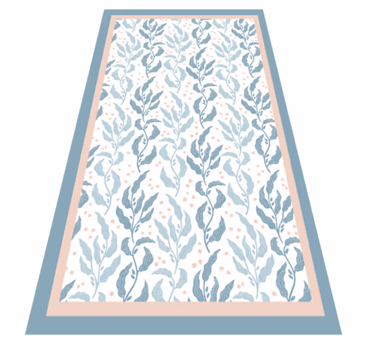 Subtle Leaf Pattern floral vinyl carpet - TenStickers