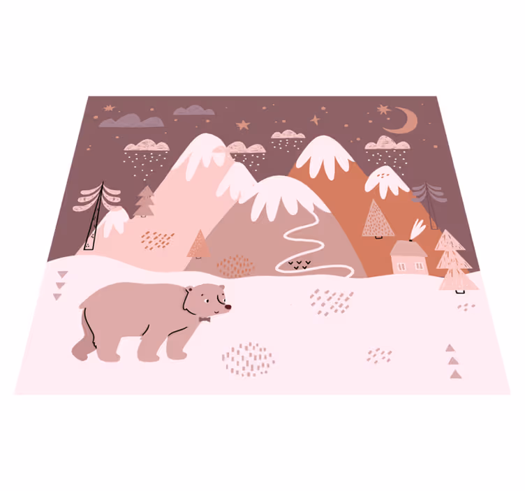 Winter Landscape Comfort kids vinyl carpet - TenStickers