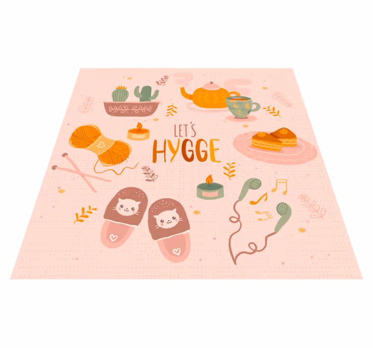Let's hygge cozy design teen vinyl carpet - TenStickers