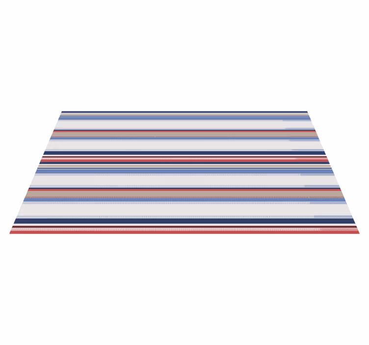 Modern blue shades striped vinyl carpet - TenStickers