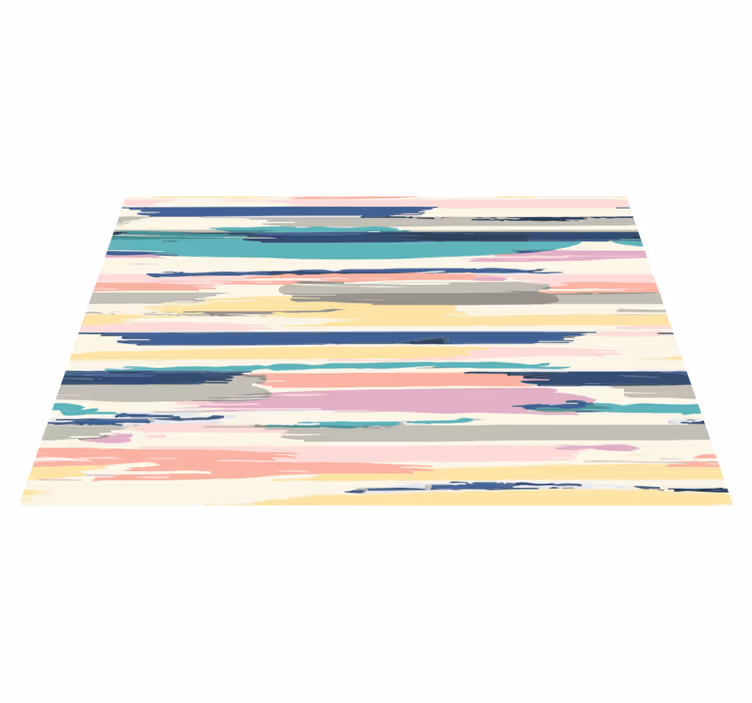 Vibrant Striped Tiers living room vinyl carpet - TenStickers