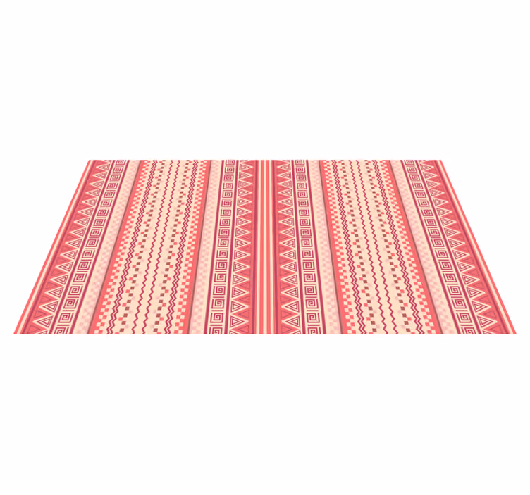 Pink striped Kilim ethnic vinyl carpet - TenStickers