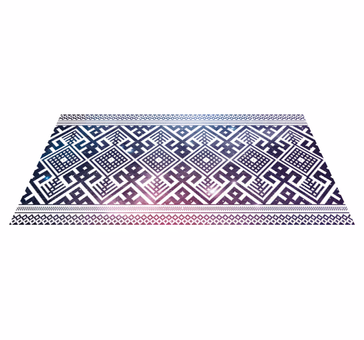Cosmic pixel weave ethnic vinyl carpet - TenStickers