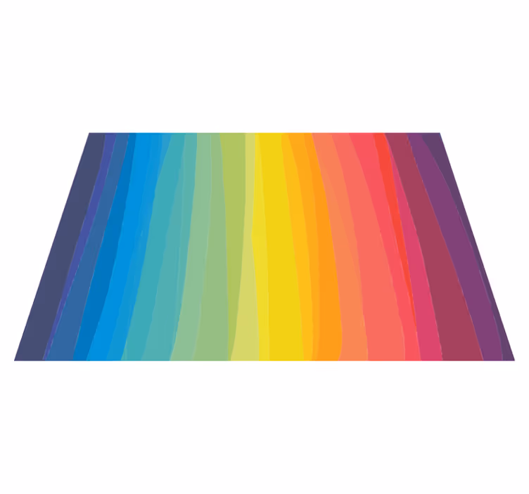 Colorful Gradient Stripes striped vinyl carpet - TenStickers