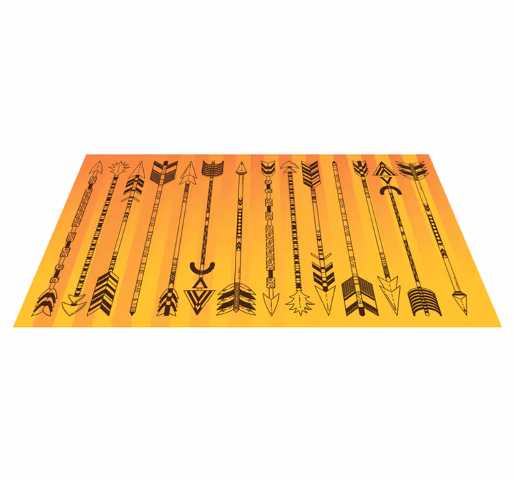 TRIBAL ARROW PATTERN ethnic vinyl carpet - TenStickers