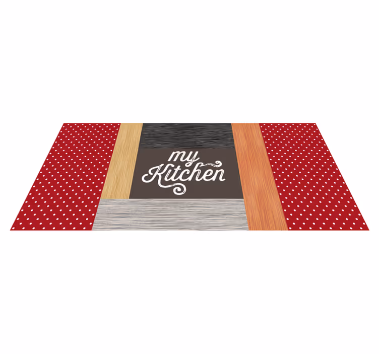 My space with textures kitchen vinyl carpet - TenStickers