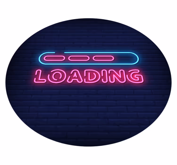 Loading neon lights custom rug - TenStickers