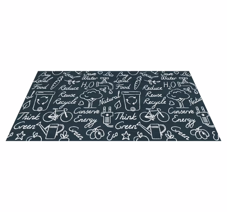 Eco-Friendly messages kitchen vinyl carpet - TenStickers