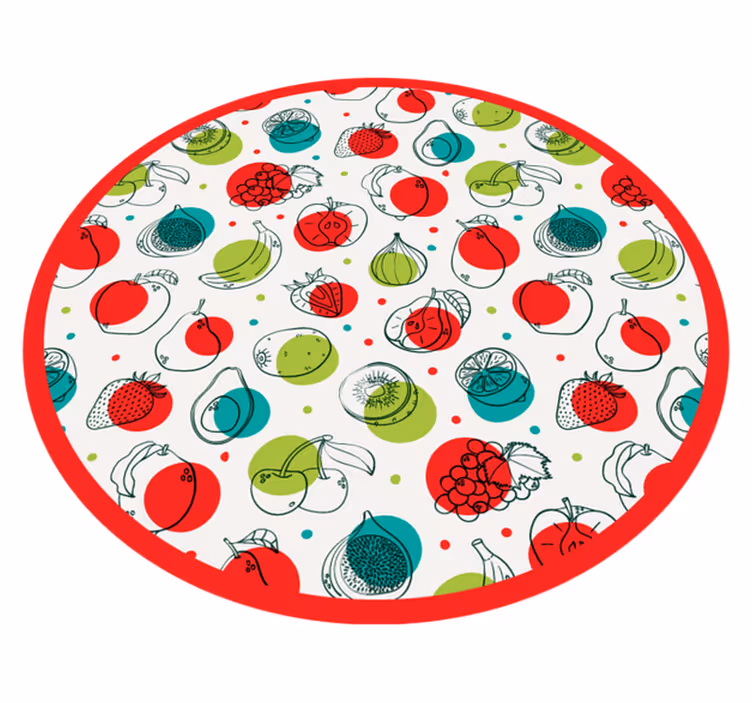Fruit simple motif kitchen vinyl carpet - TenStickers